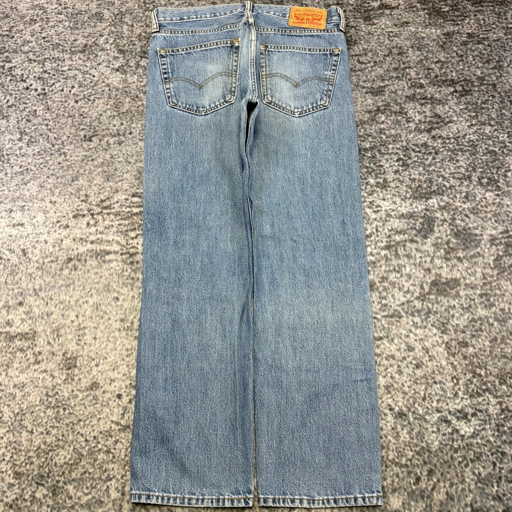 Levi's 505 Jeans Mens 32x29 Blue Straight Leg Denim